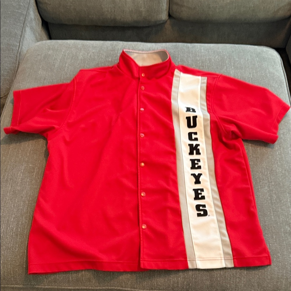 Champs Red and White Buckeyes Men's Jersey